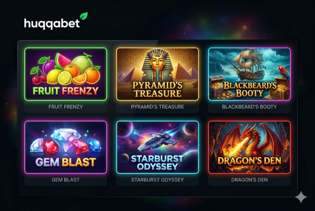 Huqqabet slot oyunları popüler oyunlar ekran görüntüsü